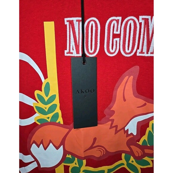 AKOO "No Comp Norvls 1980" Racing Red Graphic T-Shirt Men's Size XL, NWT - Picture 4 of 10
